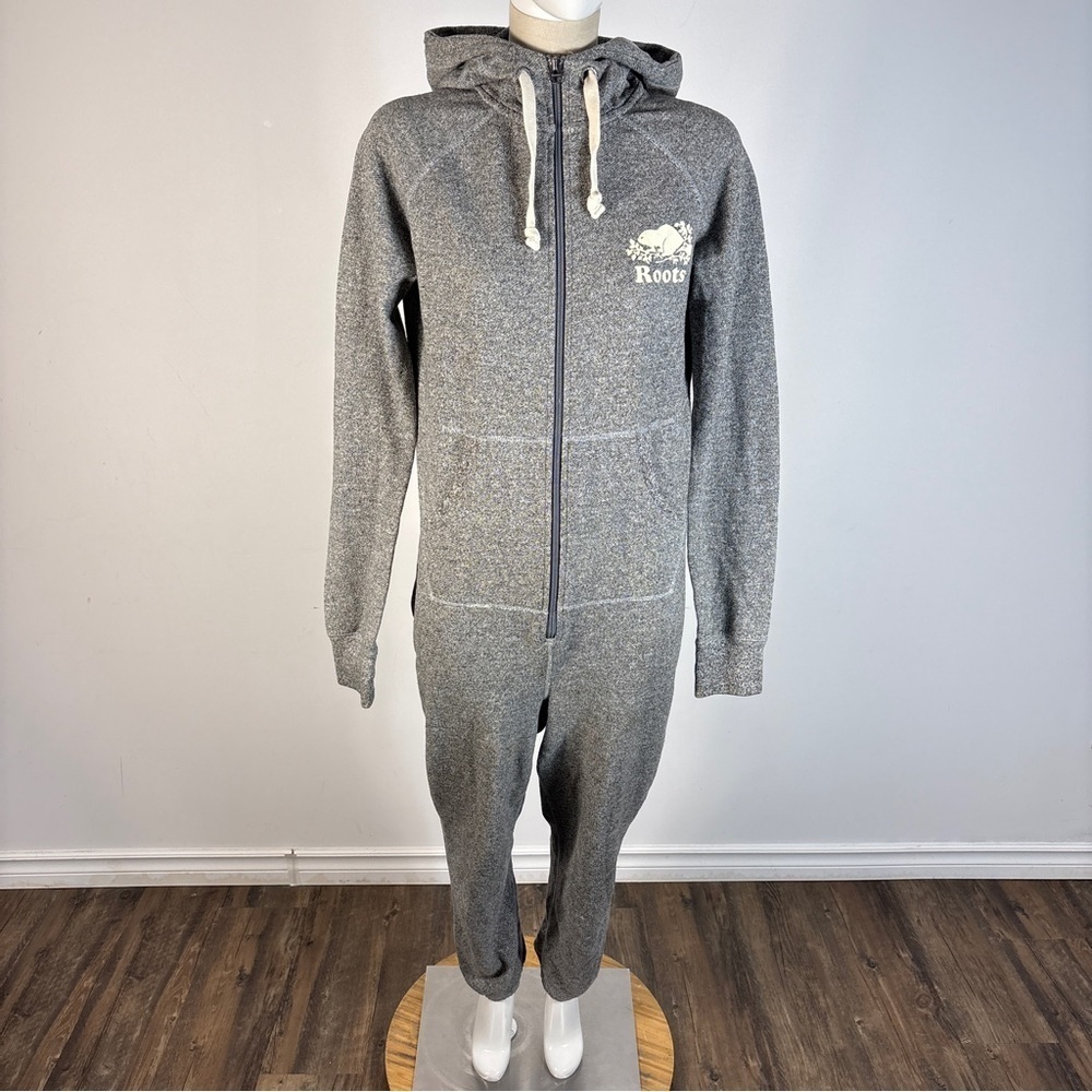 Roots Cabin Onesie Jumpsuit Salt Pepper Grey Woman’s S